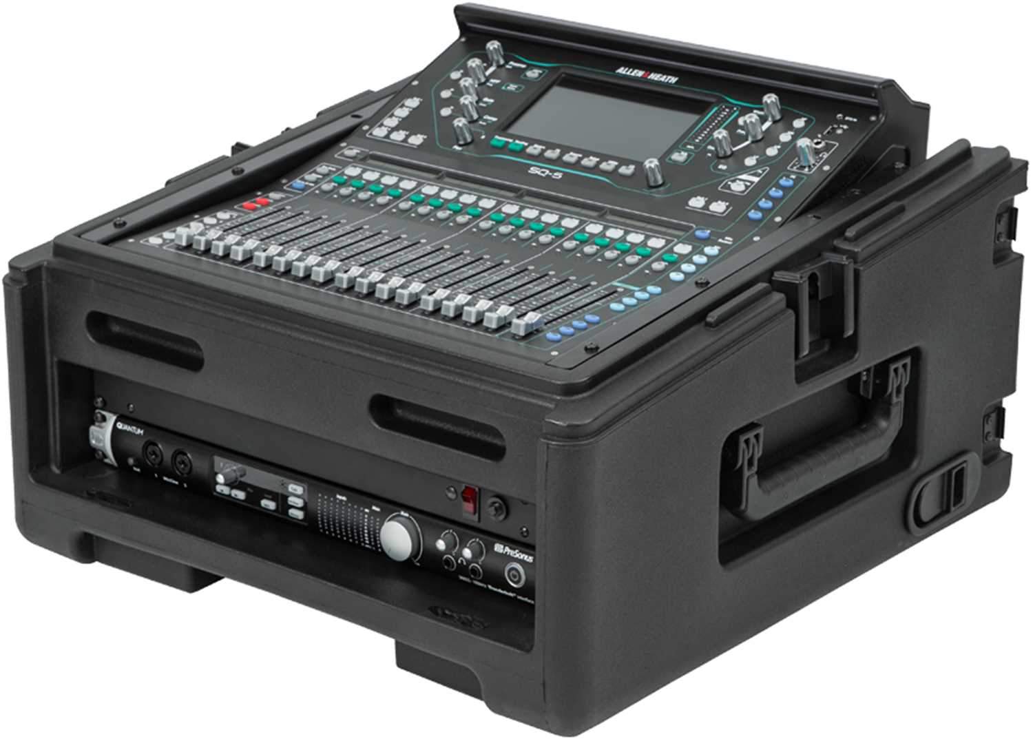 SKB 1SKB-R102W 10U x 2U Rolling Compact Rack Rig