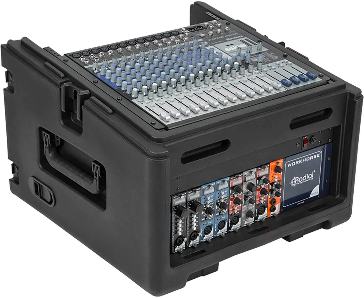 SKB 1SKB-R104W 10U x 4U Rolling Compact Rack Rig