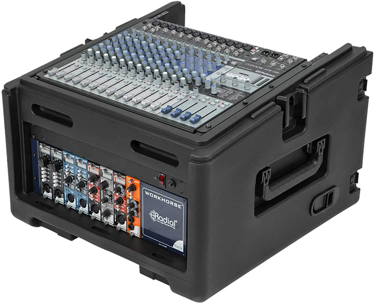 SKB 1SKB-R104W 10U x 4U Rolling Compact Rack Rig