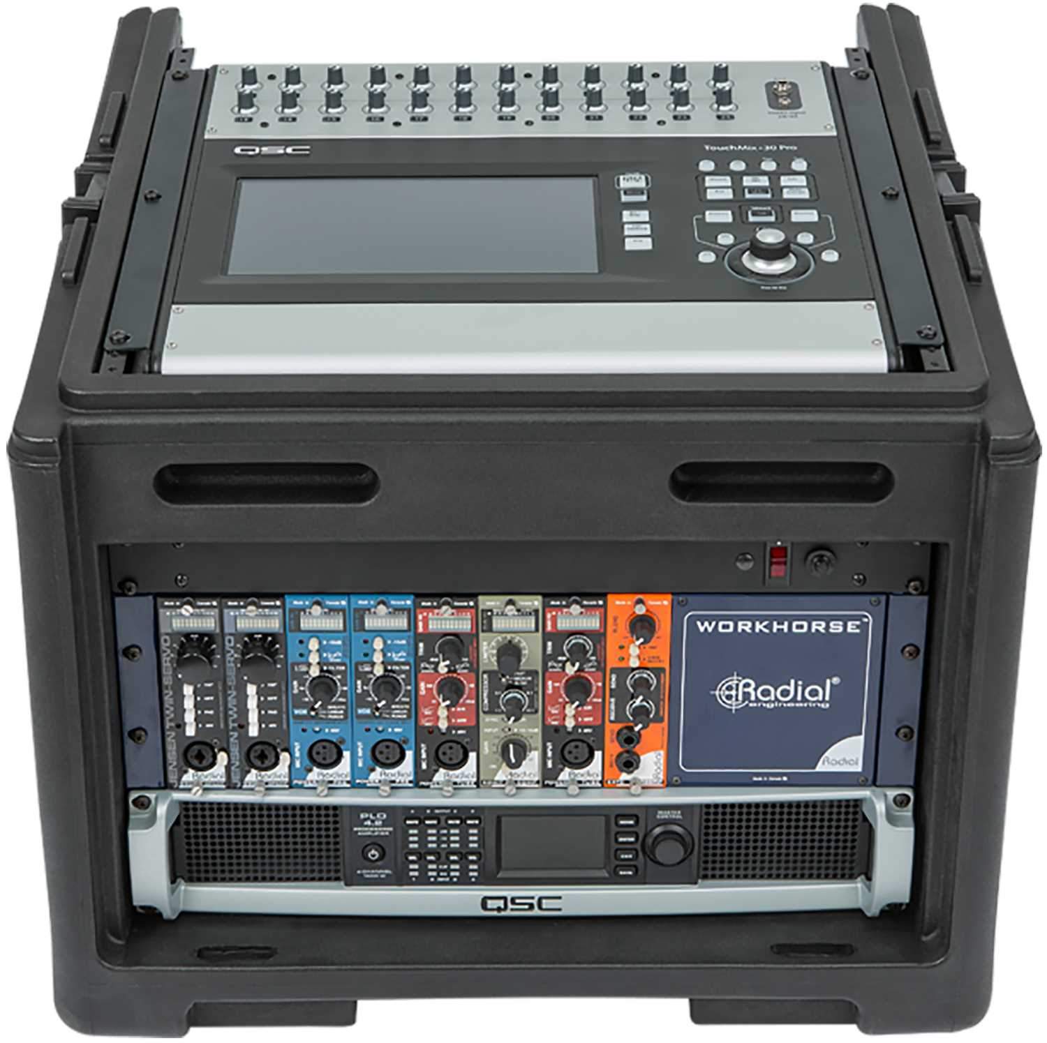 SKB 1SKB-R106W 10U x 6U Rolling Compact Rack Rig