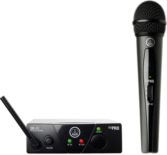 AKG 3347X00130 / WMS40 Mini Single Vocal Set Wireless Microphone System - Band US25-C