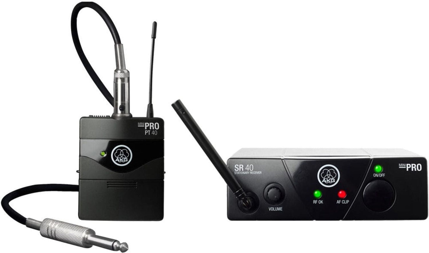 AKG 3348H00110 / WMS40 Mini Single Instrumental Set Wireless Microphone System - Band US25-A