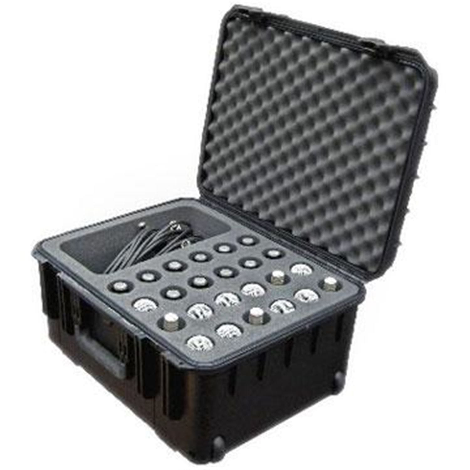 SKB 3I2015MC24 Waterproof Mic Case with Wheels-24 Mic