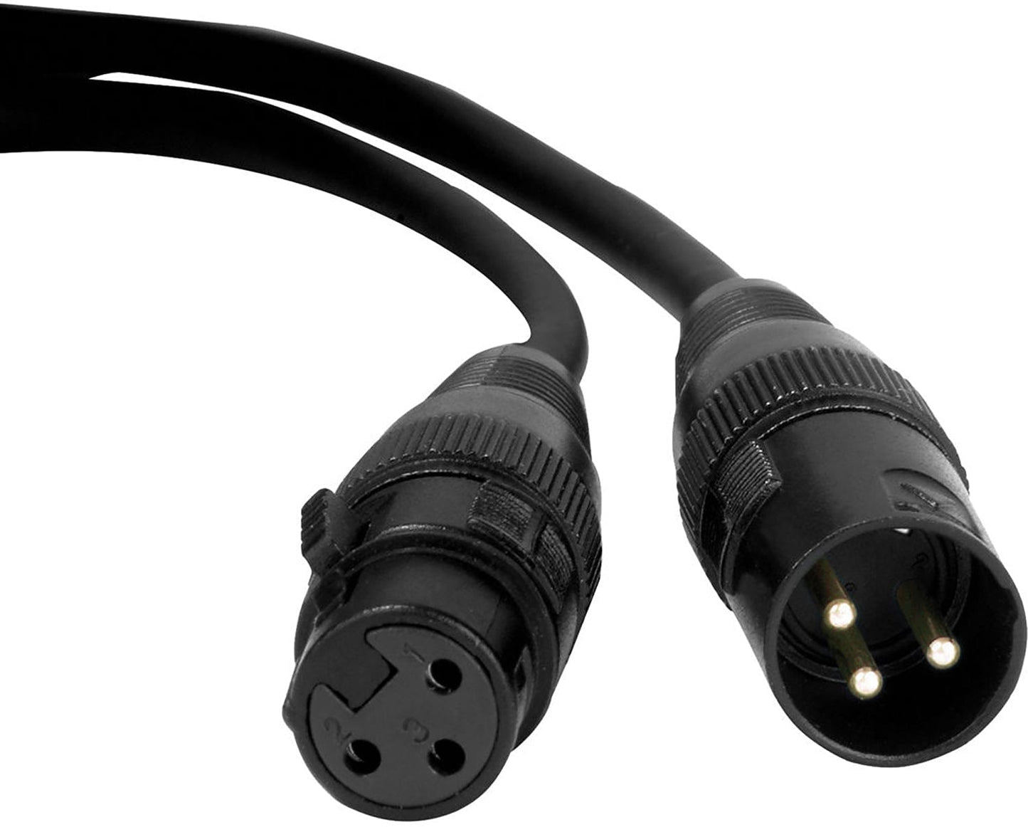 Accu-Cable AC3PDMX3PRO 3 Foot 3-Pin Pro XLR DMX CABLE with Neutrik Plug