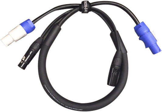 ADJ American DJ 3 Foot PowerCon 3-Pin DMX Combo Cable