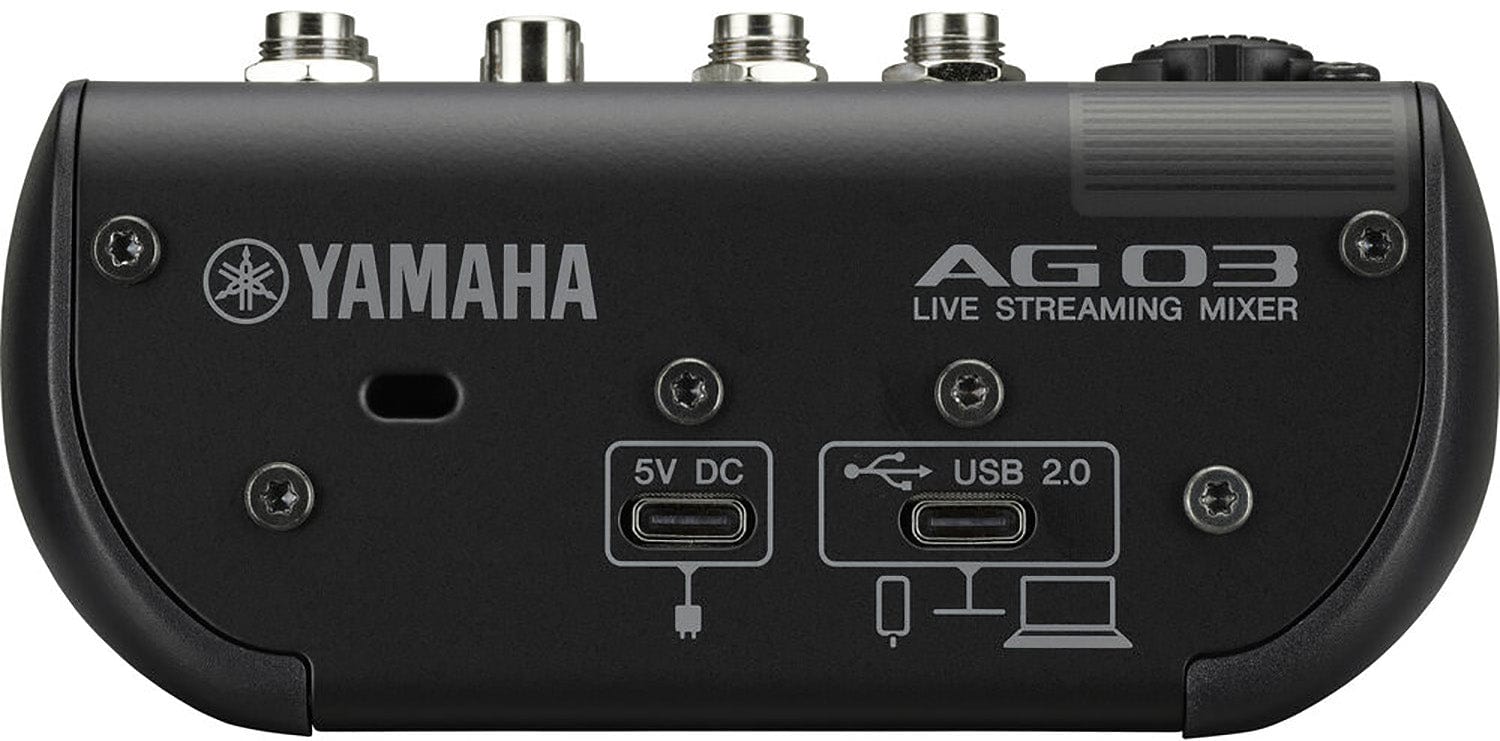 Yamaha AG03MK2-B 3-Channel Mixer / USB Interface for IOS/Mac/PC - Black