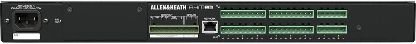 Allen & Heath AH-AHM-16 16x16 Audio Matrix Processor Compatible with IP1/IP6/IP8 Remote Control