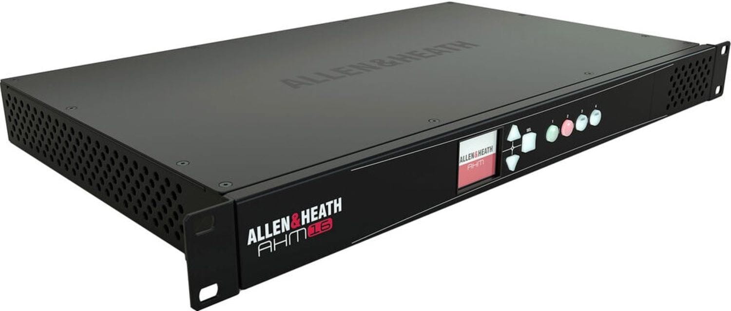 Allen & Heath AH-AHM-16 16x16 Audio Matrix Processor Compatible with IP1/IP6/IP8 Remote Control