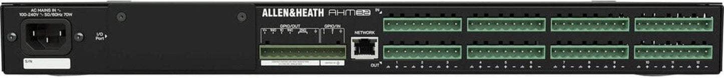 Allen & Heath AH-AHM-32 32x32 Audio Matrix Processor Compatible with IP1/IP6/IP8 Remote Control