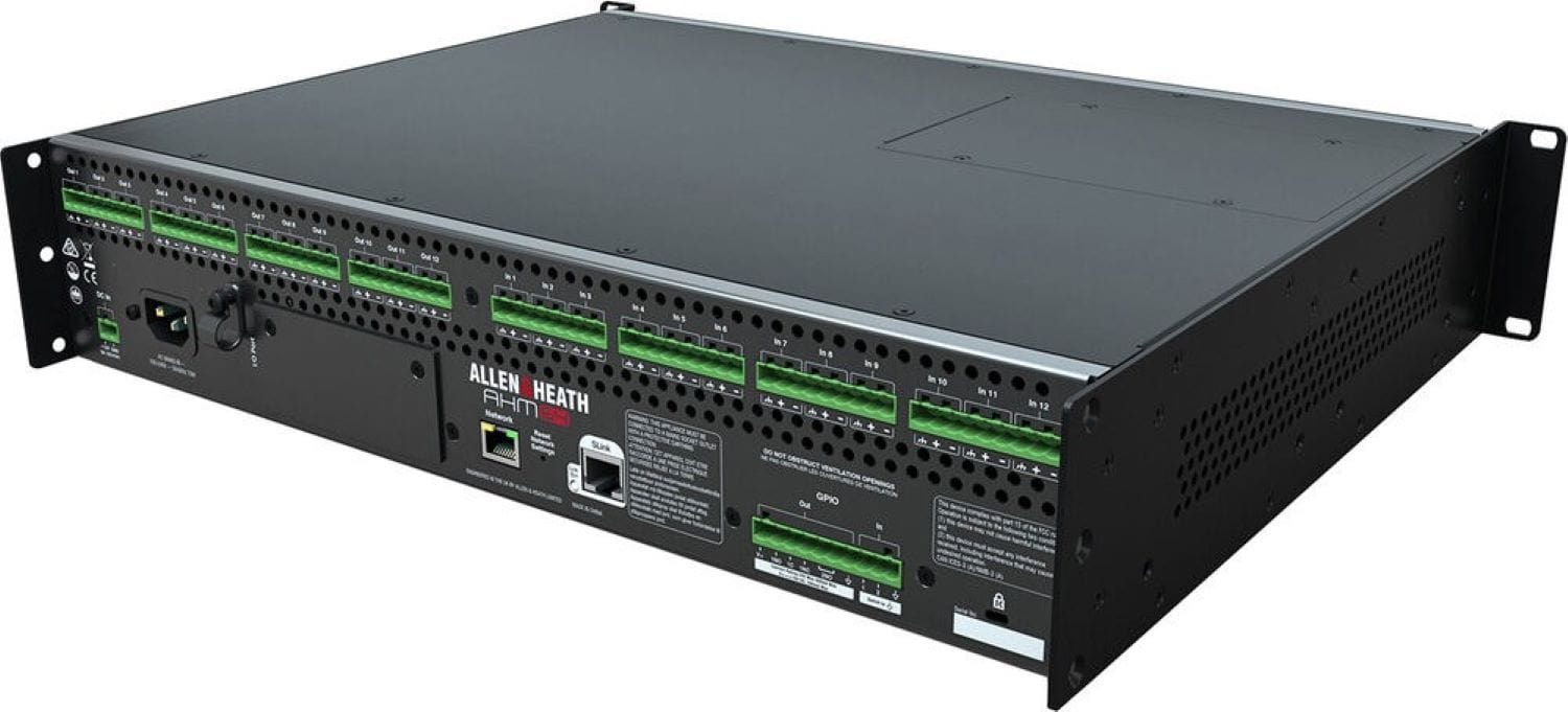 Allen & Heath AH-AHM-64 64x64 Audio Matrix Processor Compatible with IP1/IP6/IP8 Remote Control