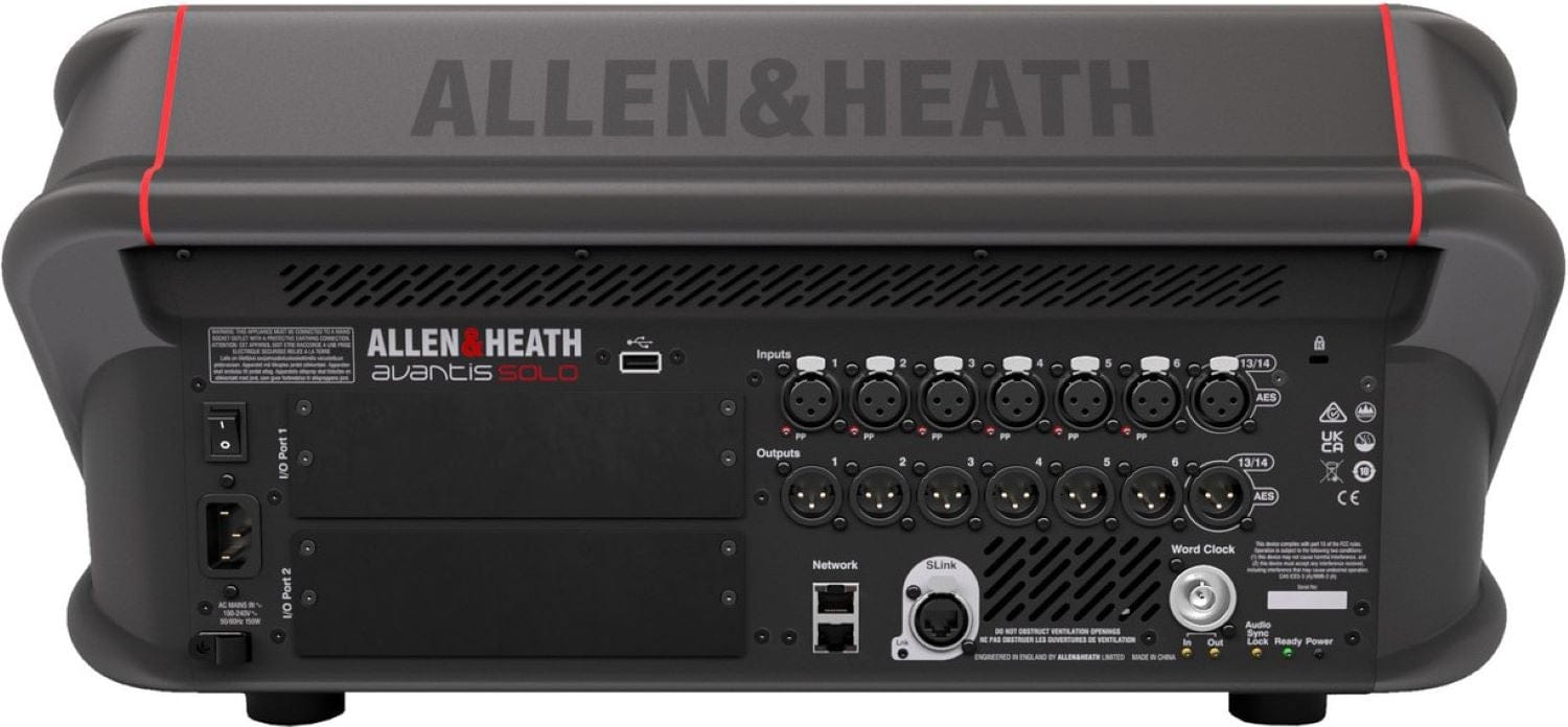 Allen & Heath AH-AVANTIS-SOLO-W-DPACK 64 Input Channel HD Touchscreen Digital Mixer with dPack