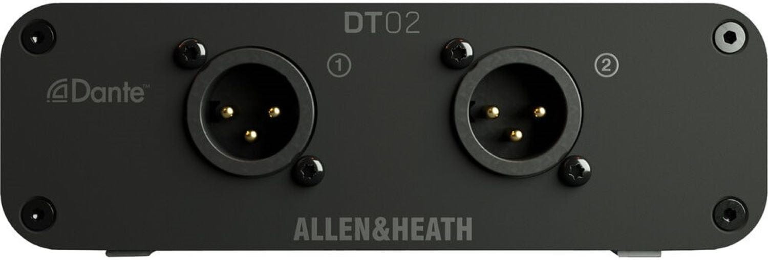 Allen & Heath AH-DT-02-X 2-Out Dante Output Expander with XLR/PoE/DC - Switchable 48kHz / 96kHz