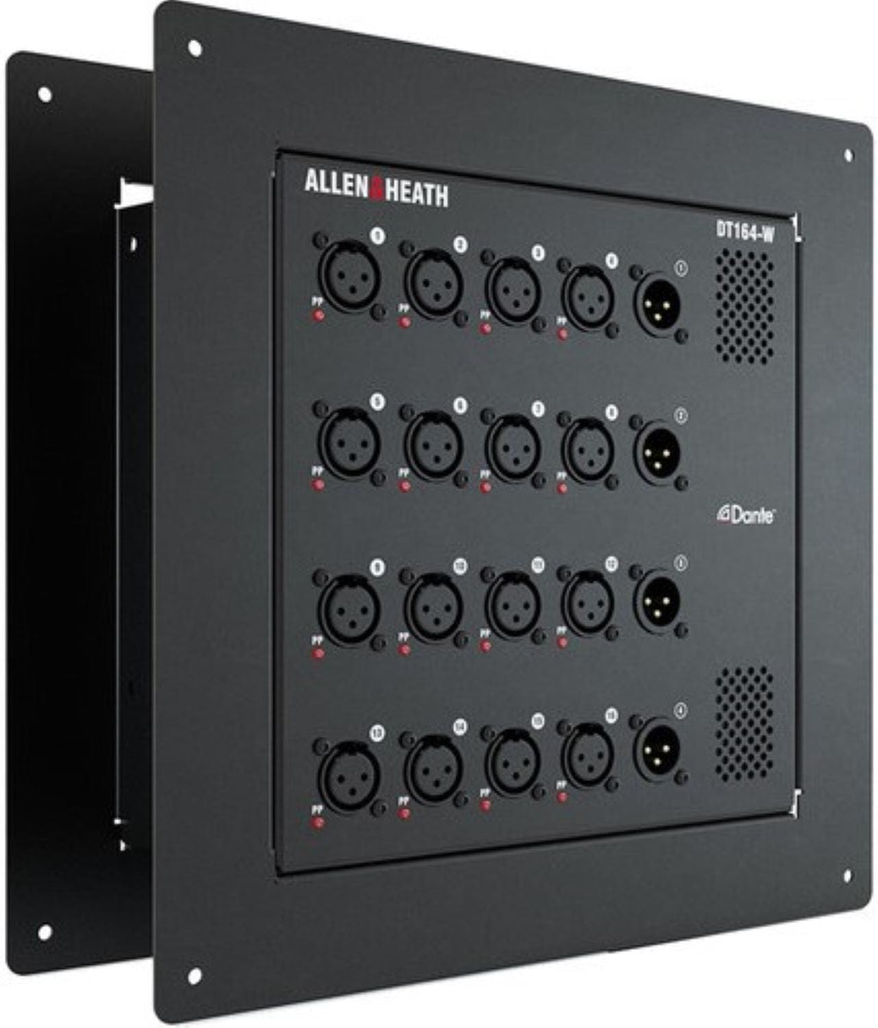 Allen & Heath AH-DT164-W 16 Input x 4 Output Dante Audio Expander Wall Box - 48kHz / 96kHz