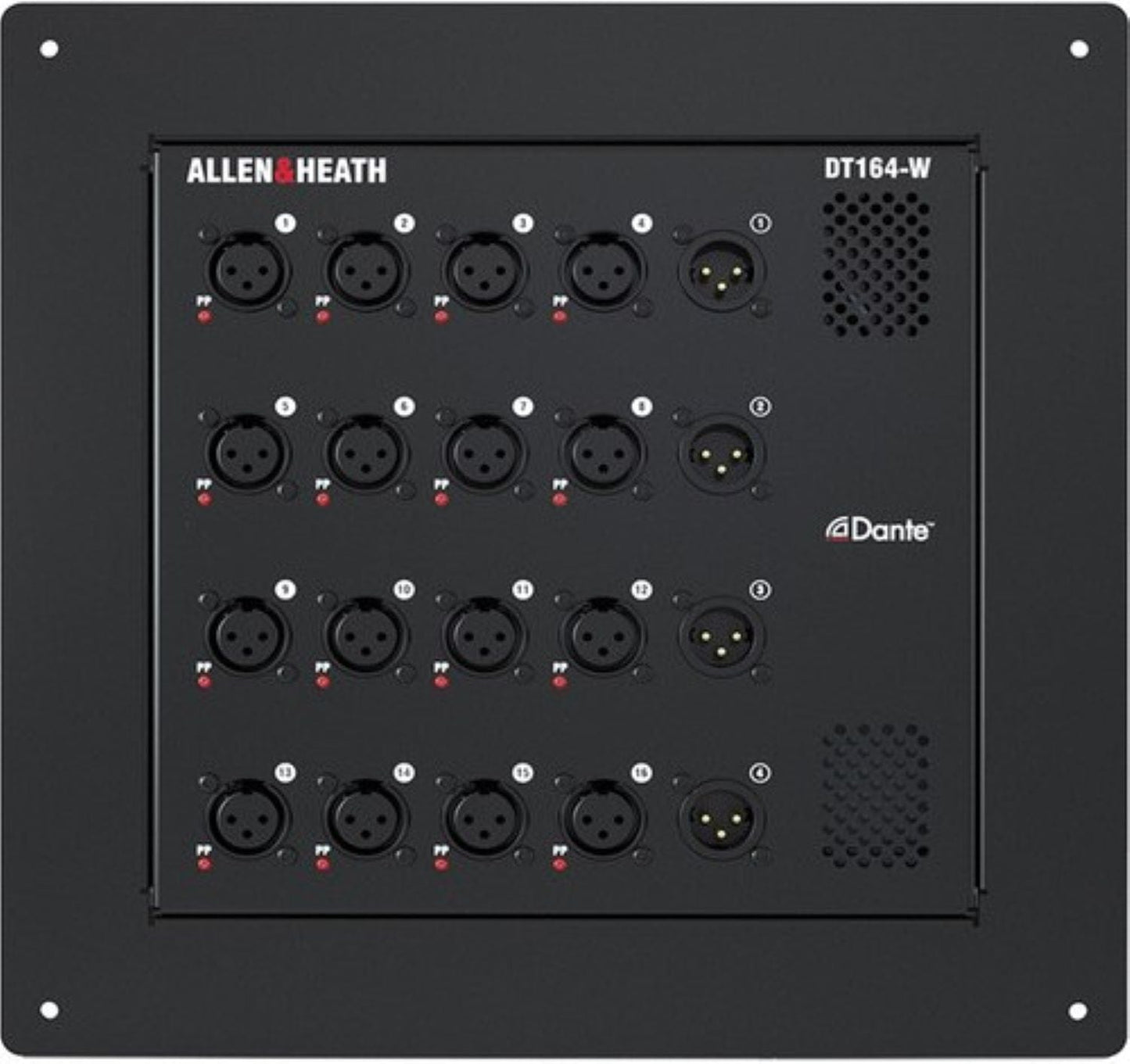 Allen & Heath AH-DT164-W 16 Input x 4 Output Dante Audio Expander Wall Box - 48kHz / 96kHz