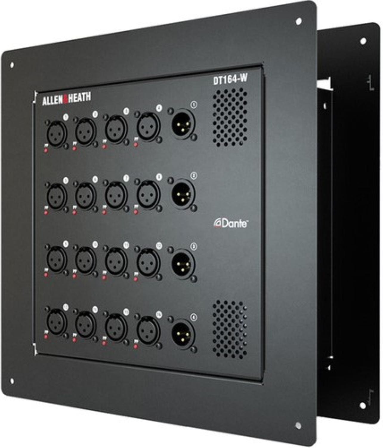 Allen & Heath AH-DT164-W 16 Input x 4 Output Dante Audio Expander Wall Box - 48kHz / 96kHz