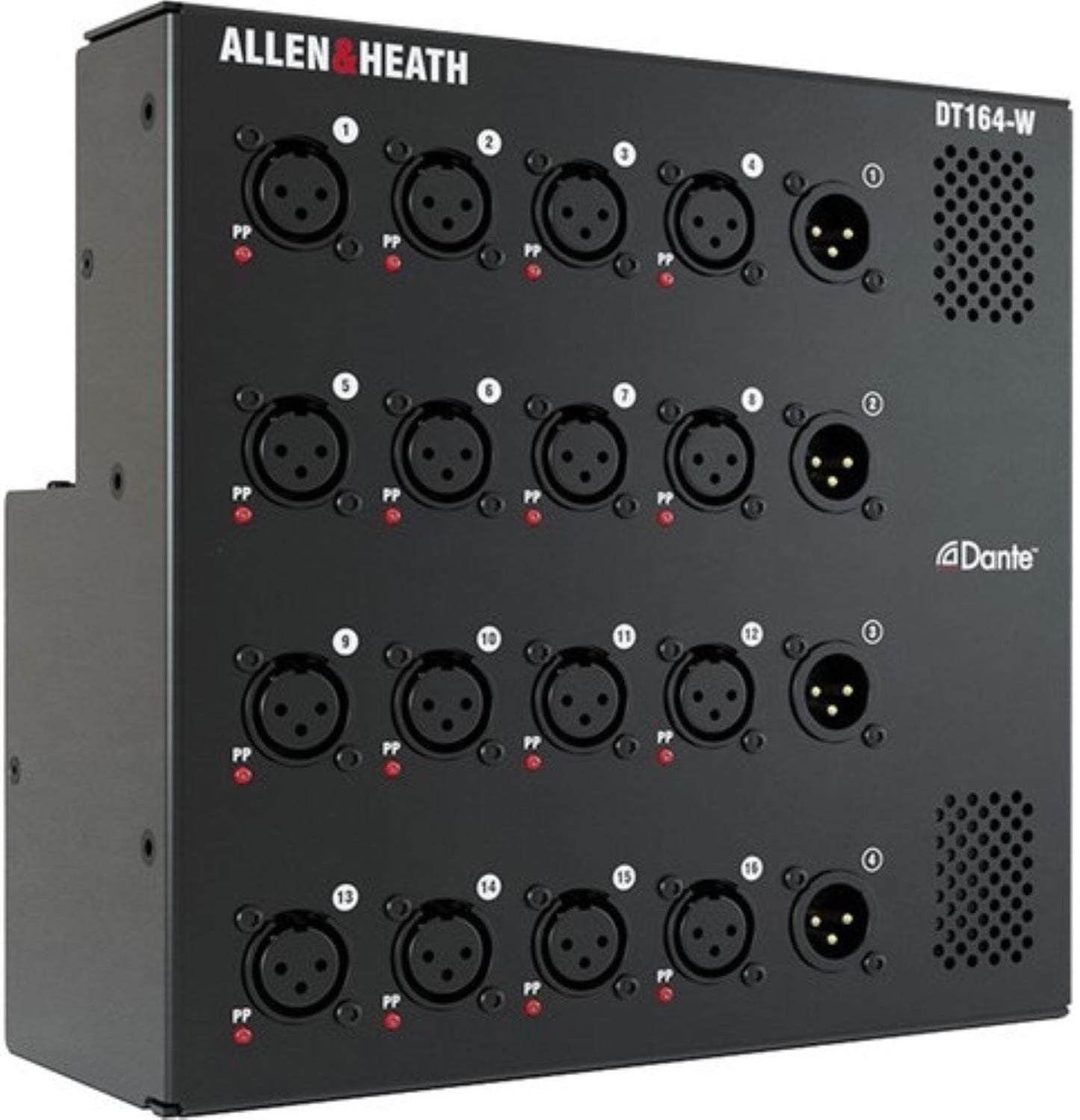 Allen & Heath AH-DT164-W 16 Input x 4 Output Dante Audio Expander Wall Box - 48kHz / 96kHz