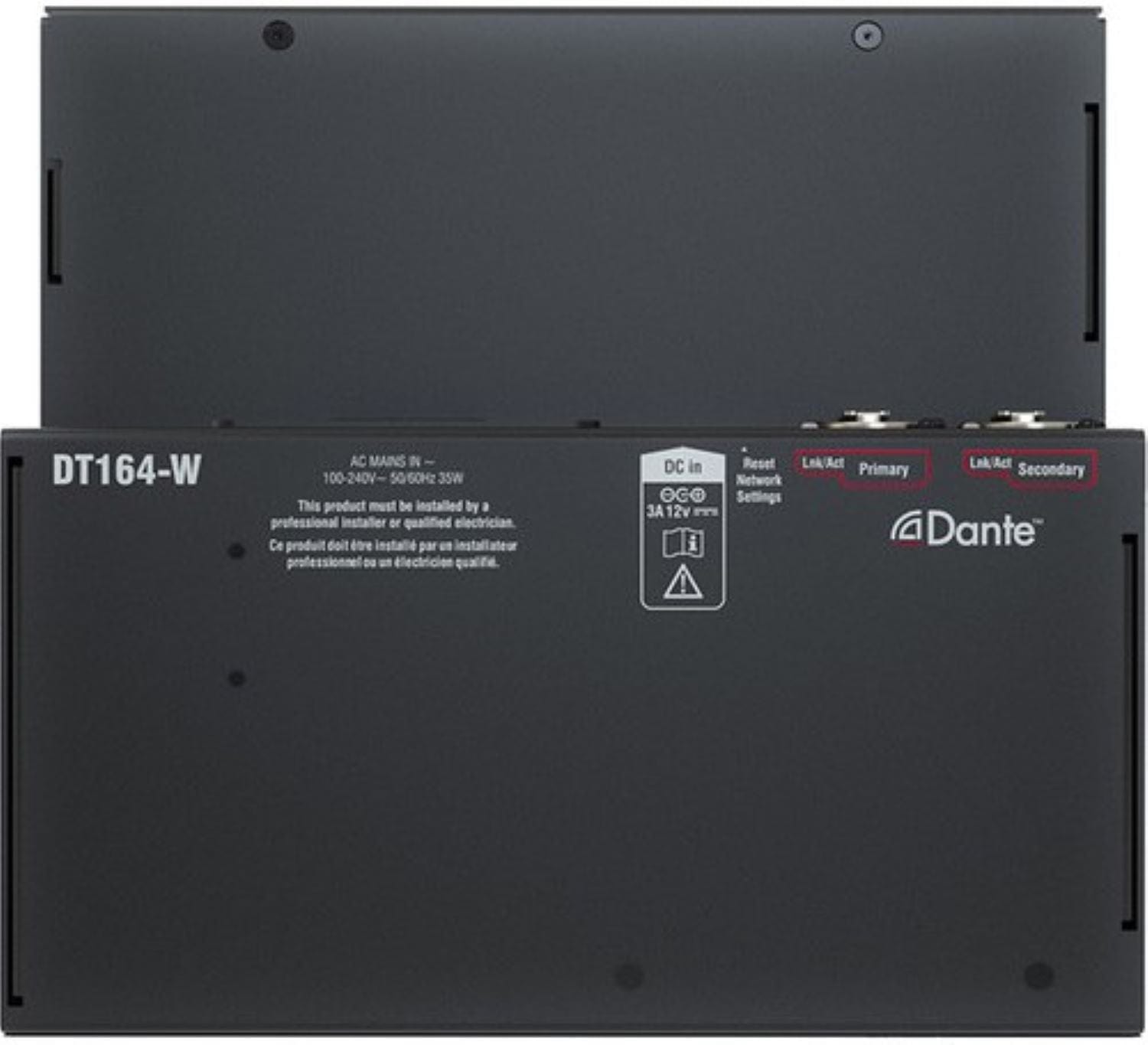 Allen & Heath AH-DT164-W 16 Input x 4 Output Dante Audio Expander Wall Box - 48kHz / 96kHz