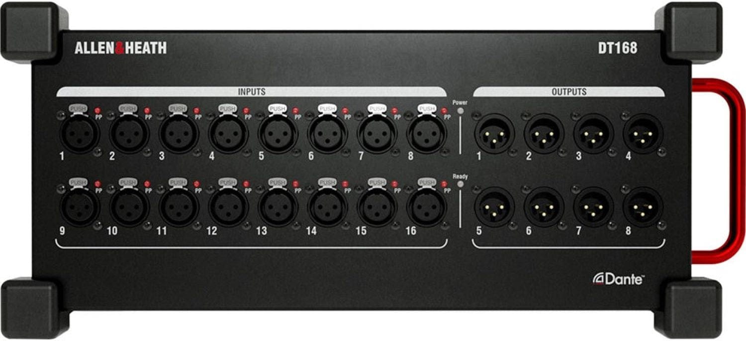 Allen & Heath AH-DT168 16 Input x 8 Output Dante Audio Expander with dLive Preamps - 48kHz / 96kHz