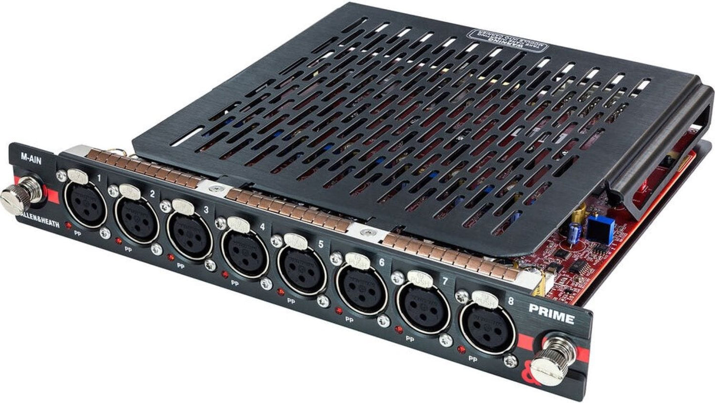 Allen & Heath AH-M-DX32-PRIME-IN-A DX32 PRIME Mic/Line Input Module - 8 XLR Inputs - 32-bit