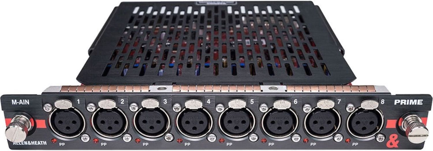 Allen & Heath AH-M-DX32-PRIME-IN-A DX32 PRIME Mic/Line Input Module - 8 XLR Inputs - 32-bit