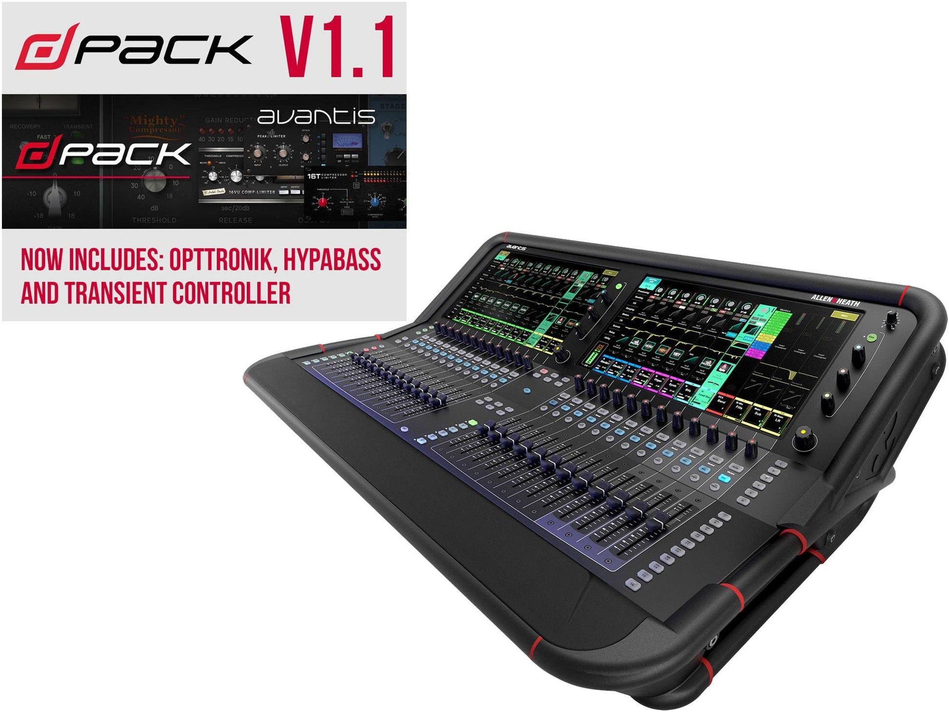 Allen & Heath Avantis with dPack 64-Channel Digital Mixer with dPack Software Upgrade