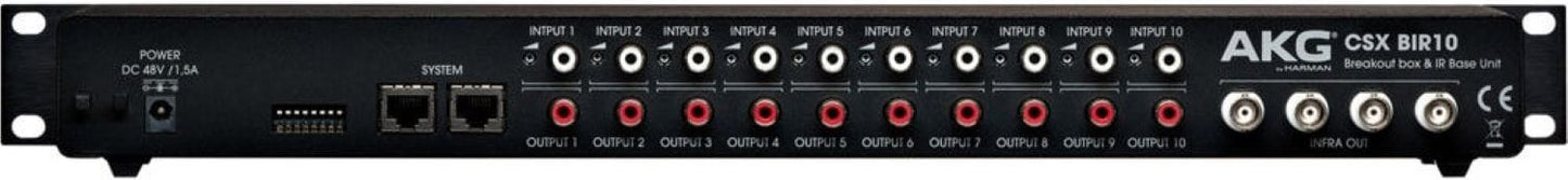 AKG CSX BIR10 10 Channel Infrared Control Unit and CS5 Breakout Box