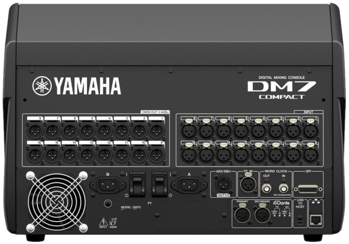 Yamaha DM7C Professional 72-Channel Single Bay Digital Mixer Console