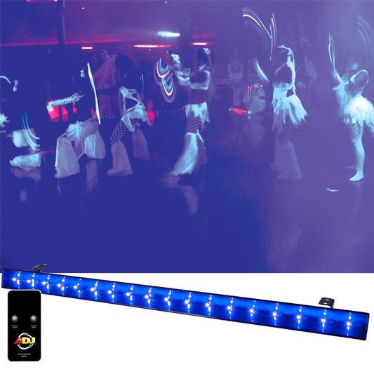 ADJ American DJ Eco UV Bar DMX 18x3-Watt LED Black Light