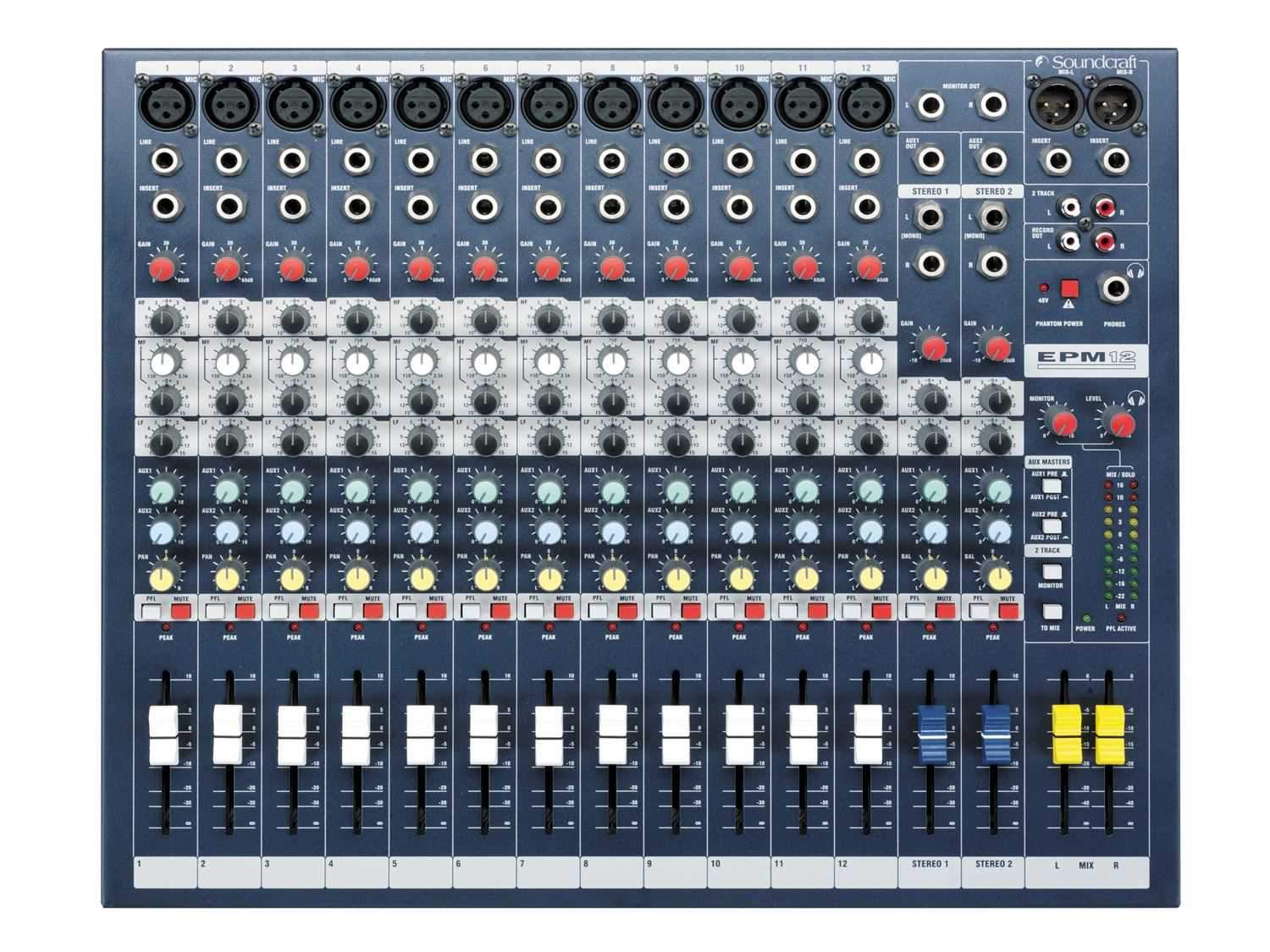 Soundcraft EPM-12 Multipurpose 12 Channel Mixer