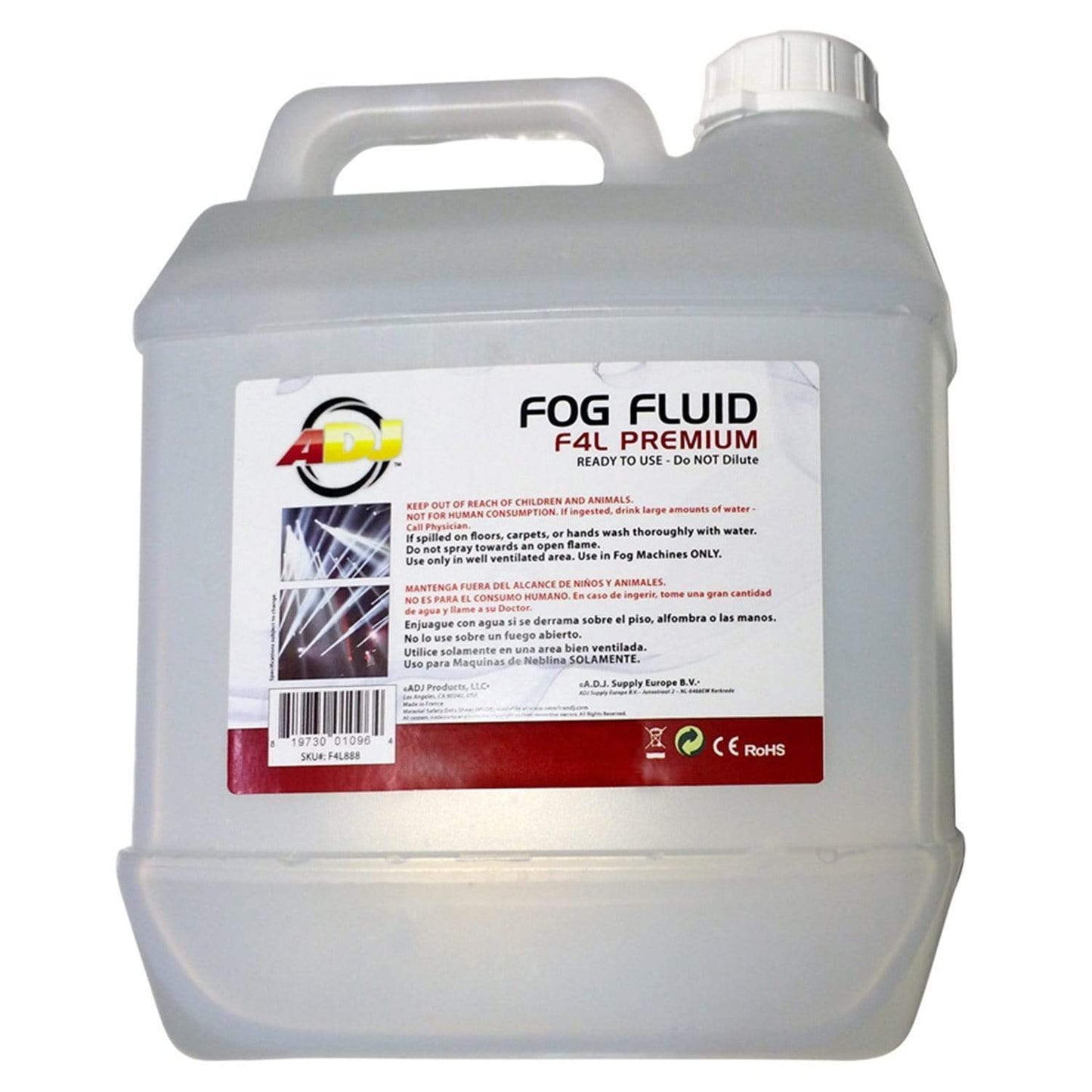 ADJ American DJ F4L HQ Water-Based Fog Fluid - 1 Gallon