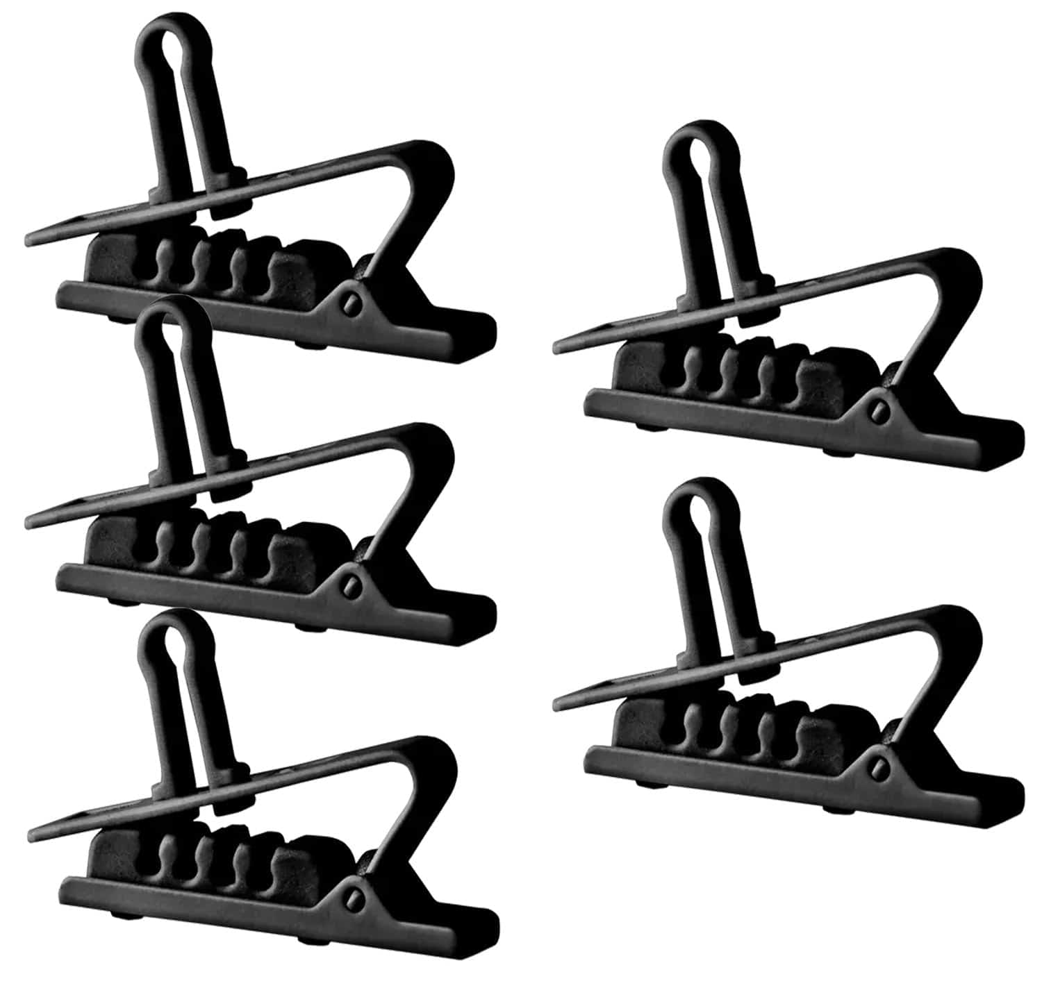 AKG 6500H00390 / H2 Croco Clips (5 Pack) for MicroLite Microphones - Black