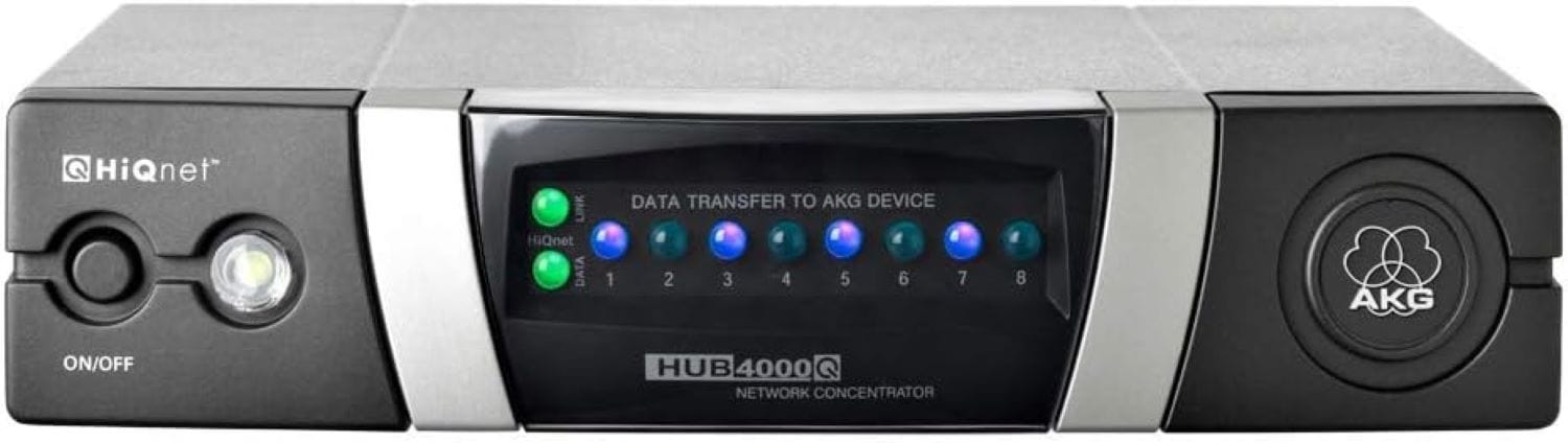 AKG HUB 4000 Q HIQNET Ethernet Interface for DMS700/WMS4000/WMS4500/IVM4/IVM4500 Wireless Systems