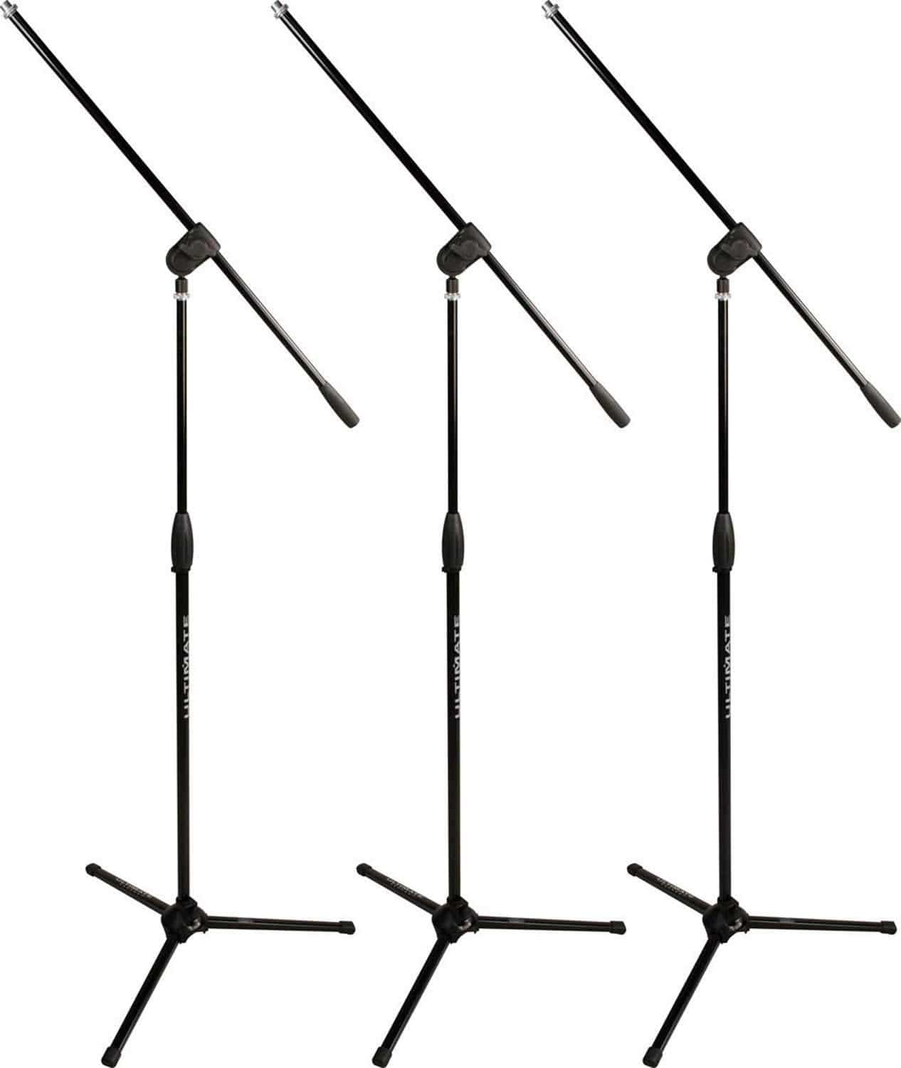 Ultimate MC-40B Pro 3-Pack Mic Stand with Boom