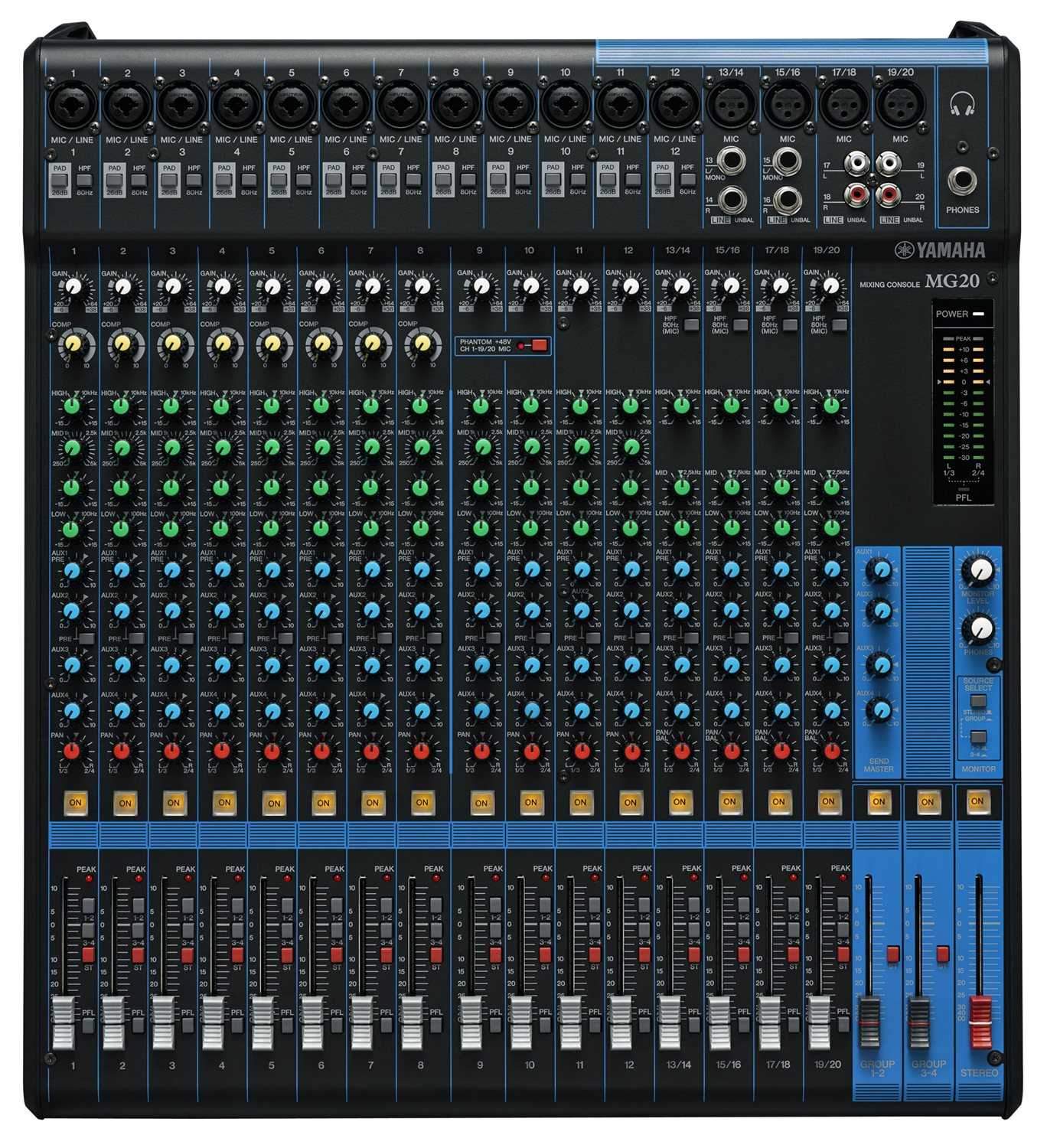 Yamaha MG20 20 In Live Sound PA Mixer