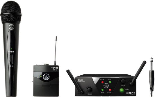 AKG WMS40 Mini Dual Vocal Instrumental Set Wireless Microphone System - Band US25-B-D