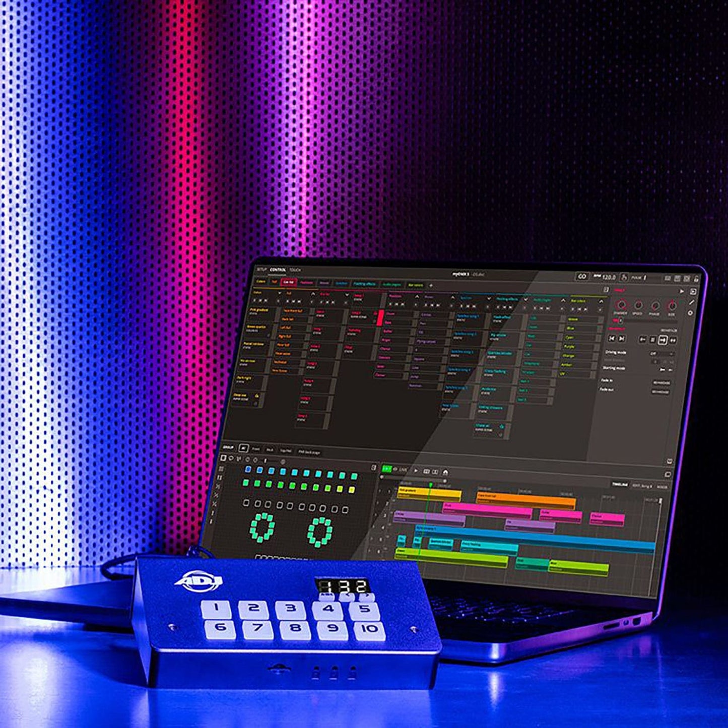 ADJ American DJ MYDMX5 DMX Lighting Control Hardware / Software with Wired Digital Network