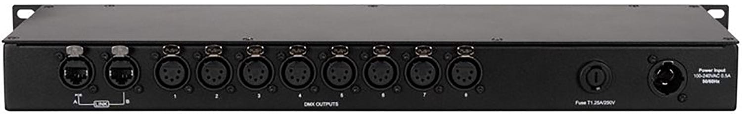 ADJ American DJ NET-8 Rackmount 4-Port DMX over Ethernet Node with Wired Digital Network