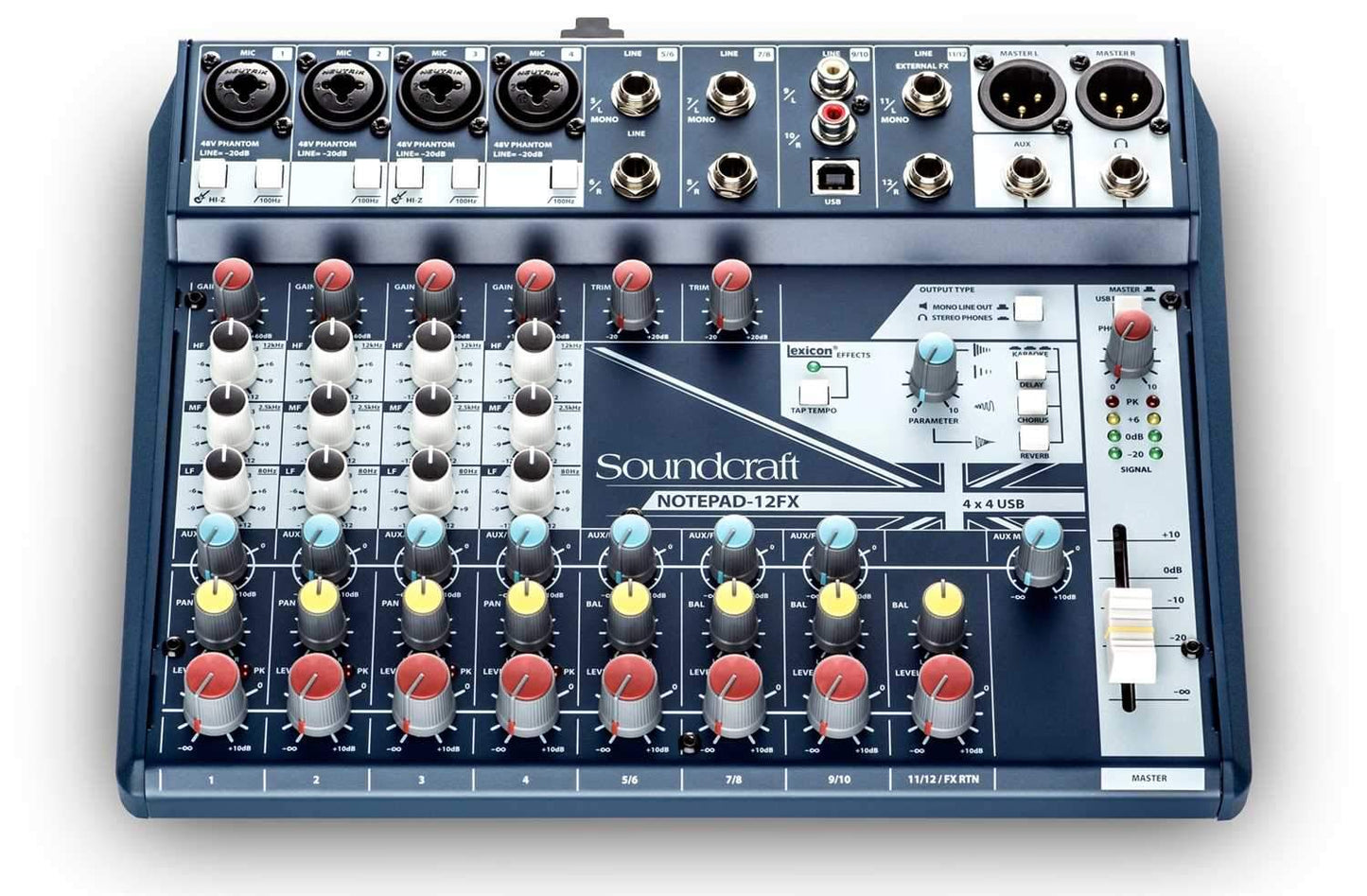 Soundcraft Notepad-12FX 12-Channel Desktop Mixer with USB & Effects