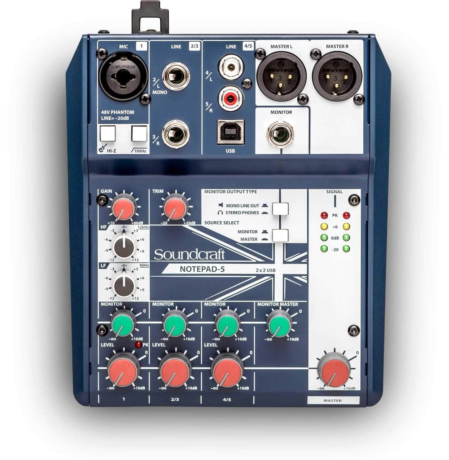 Soundcraft Notepad-5 5-Channel Desktop Mixer with USB