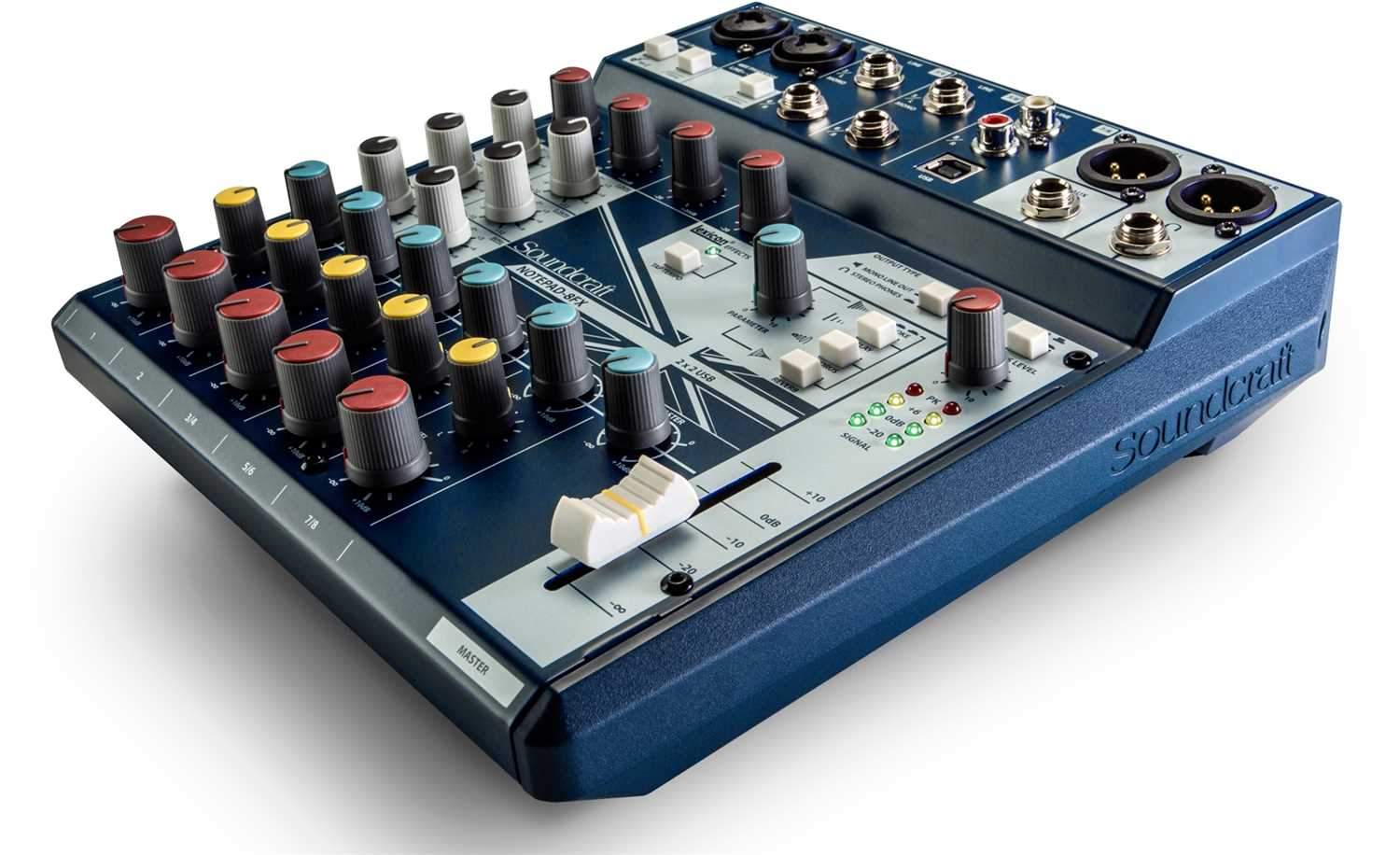 Soundcraft Notepad-8FX 8-Channel Desktop Mixer with USB & Effects