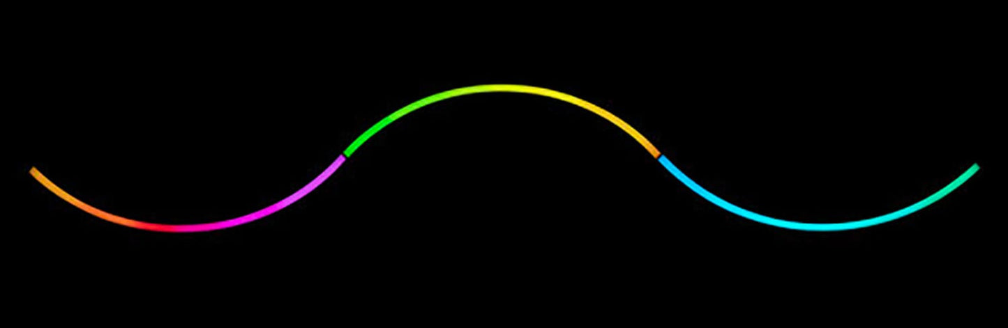 ADJ American DJ PIXIE-CURVE-60 1-Meter Curved LED Strip with Wired Digital Communication Network