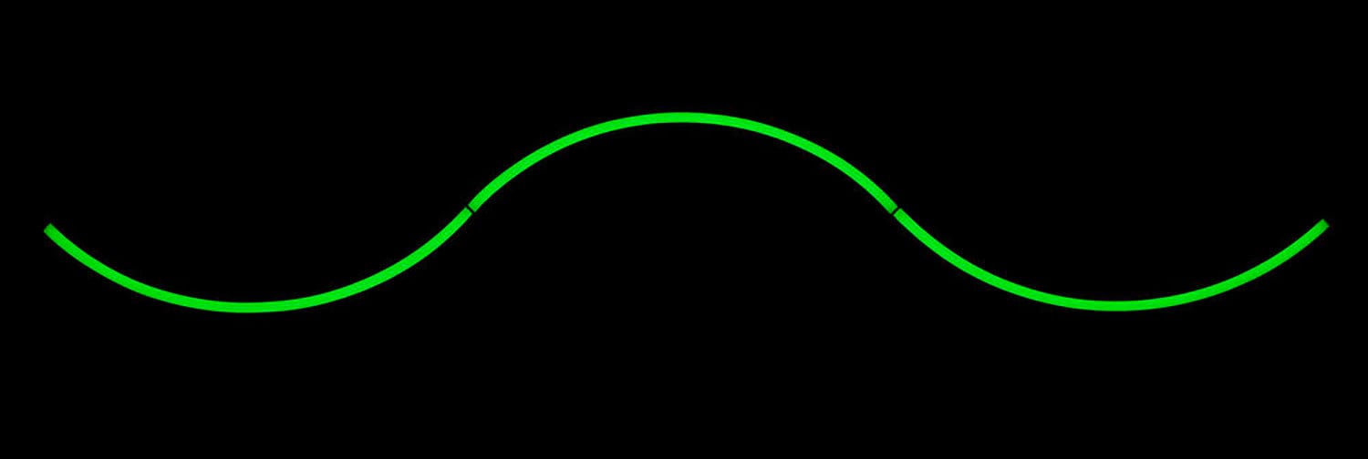 ADJ American DJ PIXIE-CURVE-60 1-Meter Curved LED Strip with Wired Digital Communication Network