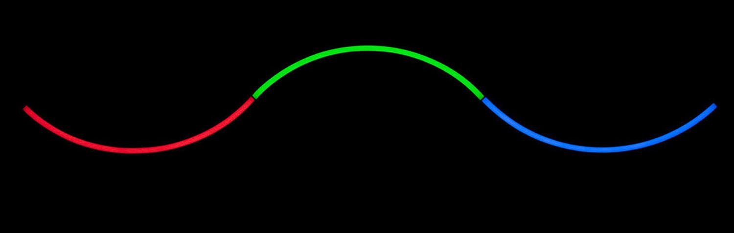 ADJ American DJ PIXIE-CURVE-60 1-Meter Curved LED Strip with Wired Digital Communication Network