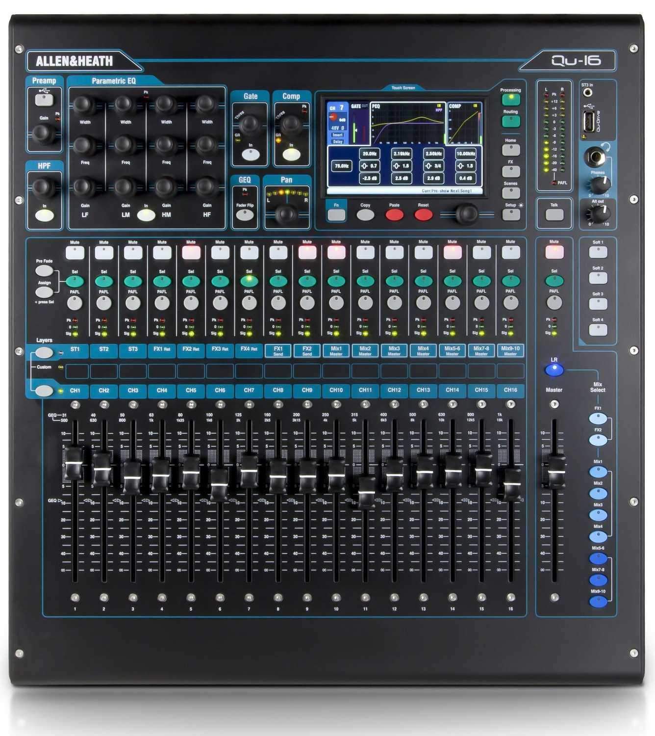 Allen & Heath QU-16 Chrome 16-Ch Digital Mixer