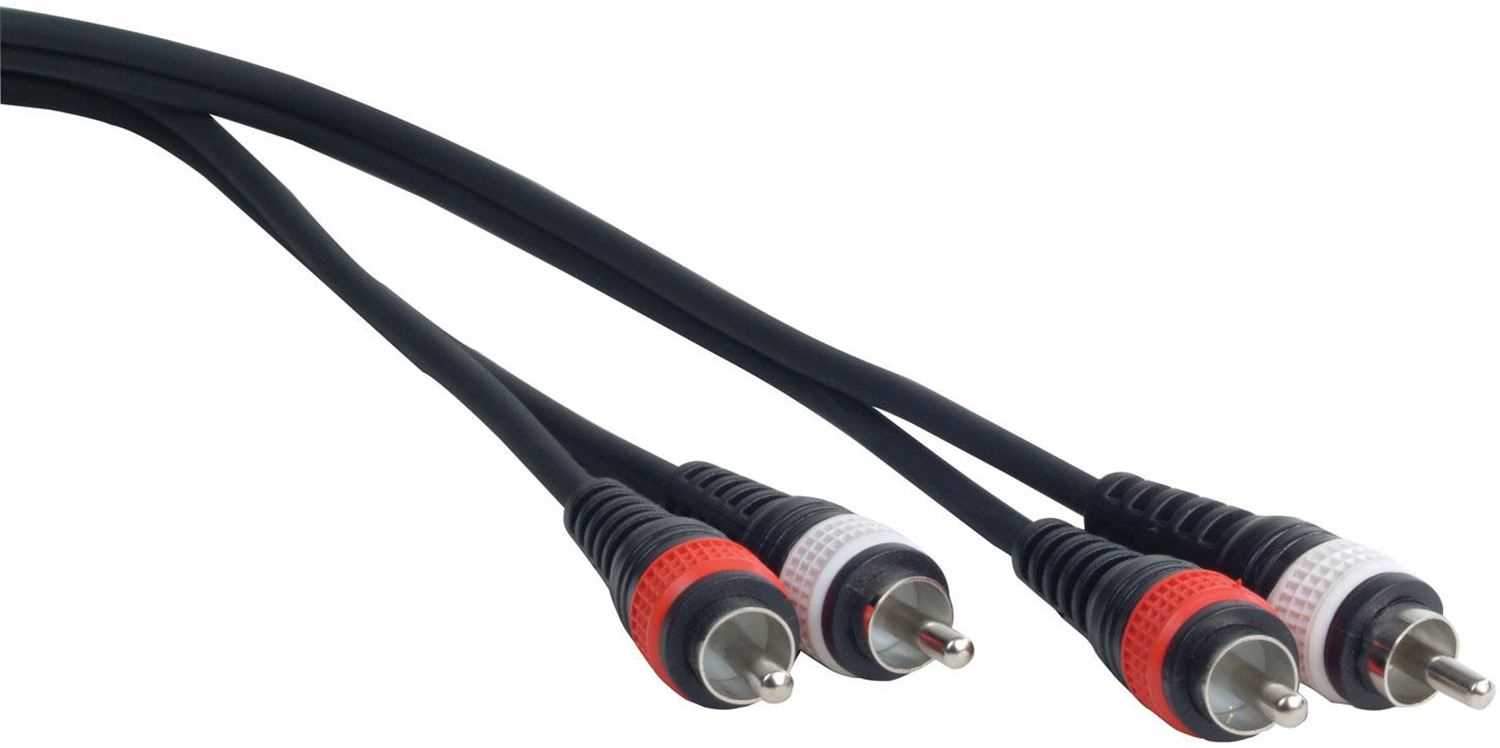 Accu-Cable RC3 3Ft Dual RCA to Dual RCA PA Cable