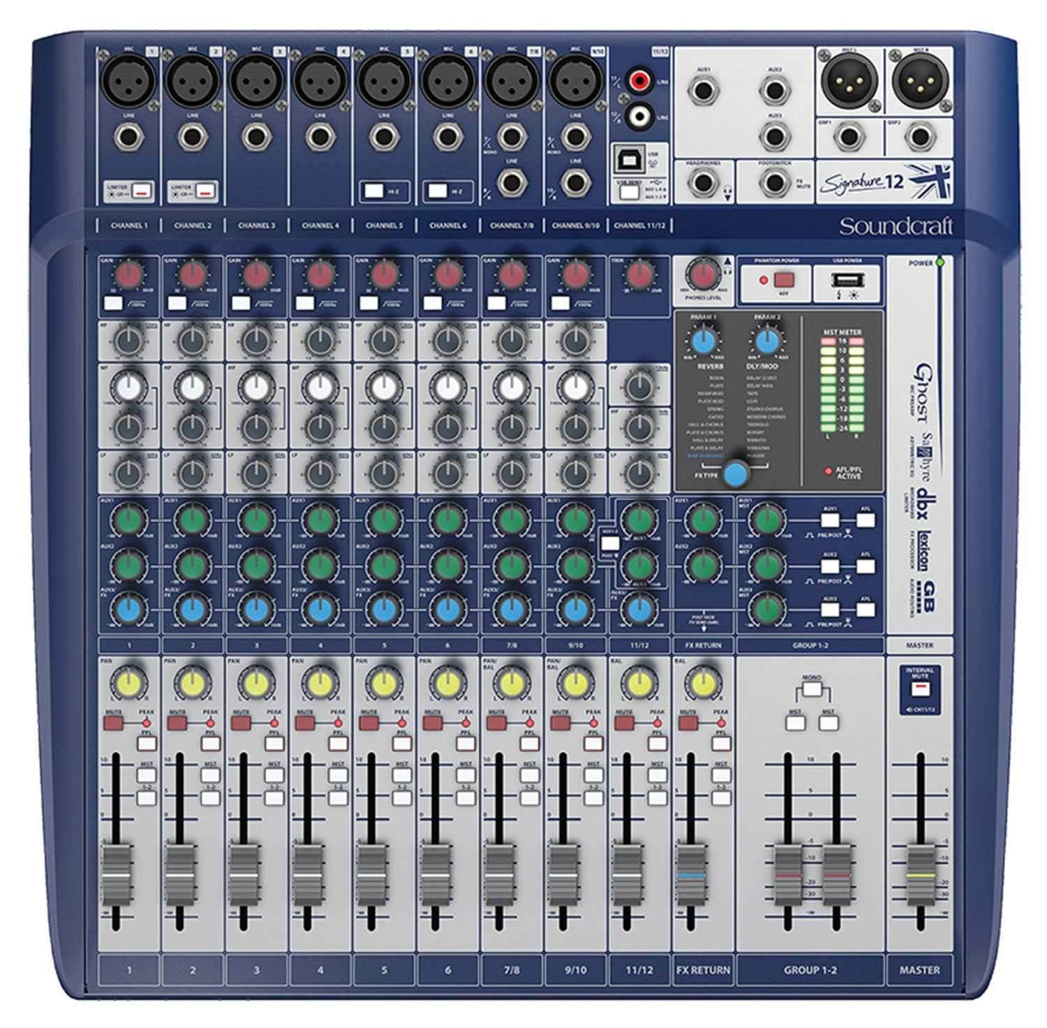 Soundcraft Signature 12 Analog 12-Channel PA Mixer with FX