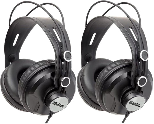 Solena Professional Monitoring Headphones - 2 Pack