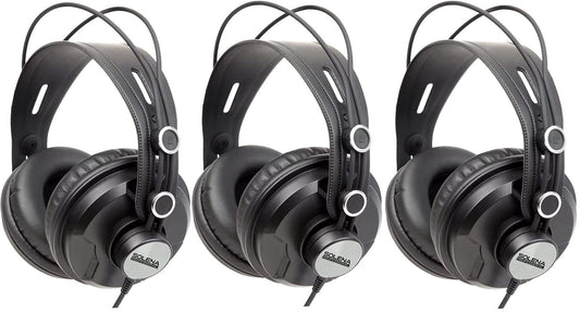 Solena Professional Monitoring Headphones - 3 Pack