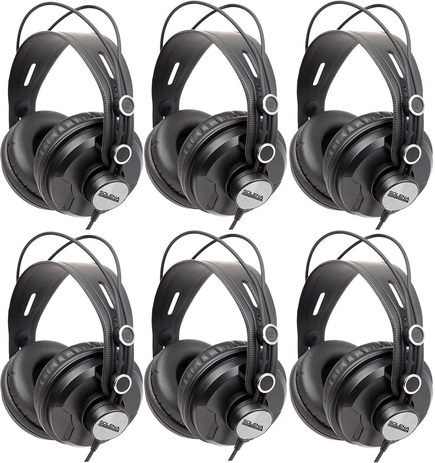 Solena Professional Monitoring Headphones - 6 Pack