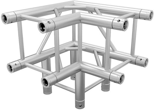 Square 12-Inch Truss F34 3-Way 90-Degree Corner 1.64-Foot (.5M)